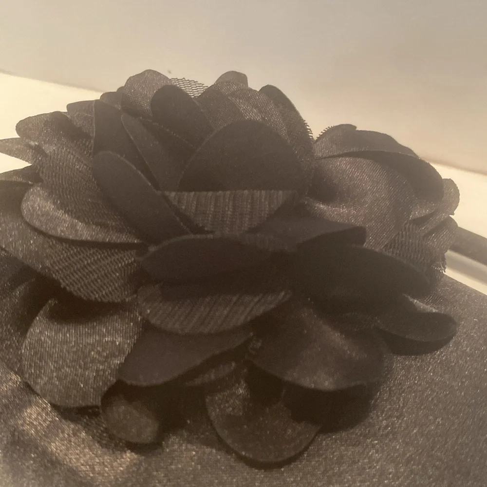 NWT Fioni Night Black Satiny Dressy Clutch - Picture 6 of 7